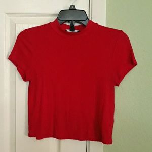 Mock neck crop top